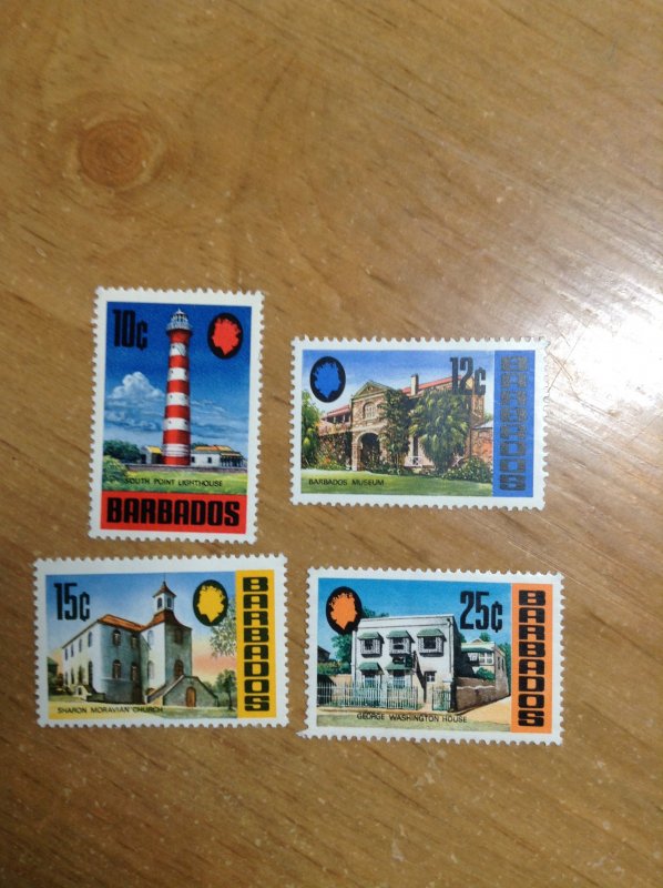 Barbados  # 335-38  MNH