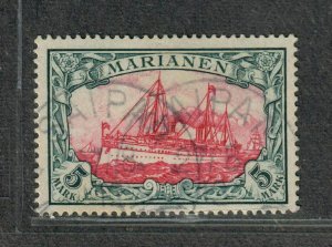 German Occ Mariana Islands Sc#29 Used/VF, Bothe BPP Signed, Cv. $500