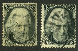 U.S. #73 X2 USED CREASES