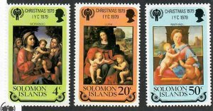 Solomon Islands; Scott 413, 414, 416; 1979;  Unused; NH