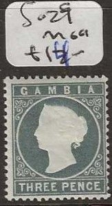 GAMBIA   SG29     QV   3D      MOG      P0329H