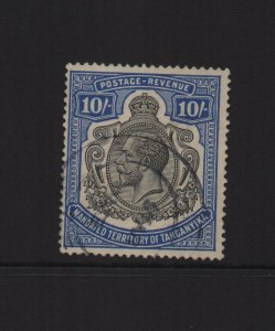 Tanganyika 1924 SG106 10 Shilling - used