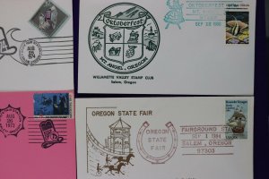 Oregon state fair philatelic souvenir cover 1973+ Oktoberfest Salem stamp club