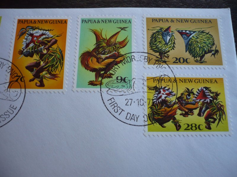 Postal History - Papua New Guinea - Scott# 336-339 - First Day Cover