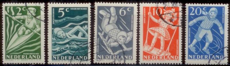 Netherlands 1948 SC# B189-93 Used E48