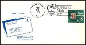 US Philatelic Center Phildelphia,PA 1973 Cover