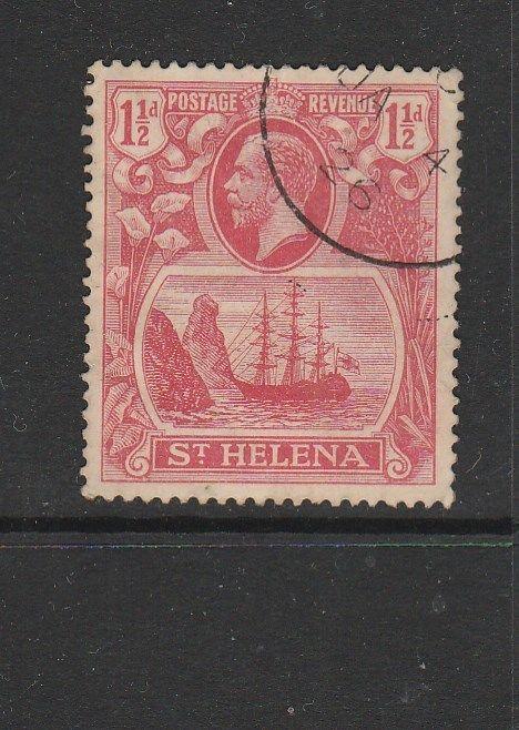 St Helena 1922/37 1 1/2d Red FU SG 99