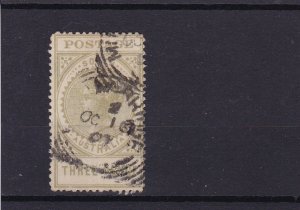 south australia large victoria  used three pence stamp ref r13742