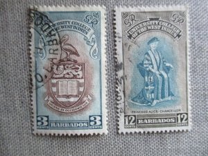 Barbados, Scott# 228-229, used