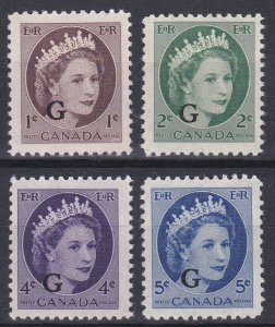 Canada Sc #O40-O44 MNH