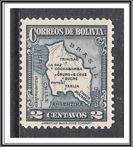 Bolivia #219 Map MNH