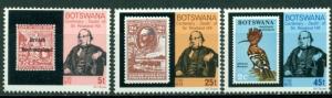 Botswana Scott 234-236 MNH Sir Rowland Hill Philately $$