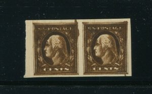 TD51 George Washington Pair of 2 Bruckmann Photo Etching Test Stamps (Bx 2680)
