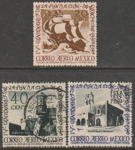 MEXICO C111-C113, 400th ANNIV. OF CAMPECHE. USED. VF. (1528)