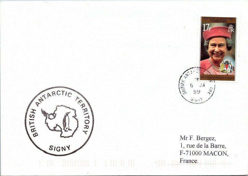 BRITISH ANTARCTIC TERRITORY ARCTIC ANTARCTIC POLAR CANCEL / CACHET #103