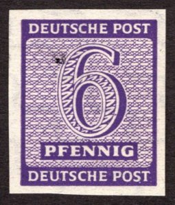 1945, Germany, West Saxony, 6pf, MH, Mi 117Y