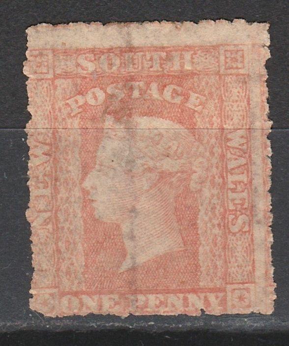 NEW SOUTH WALES 1860 QV DIADEM 1D PERF 13 