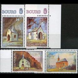 LUXEMBOURG 1991 - Scott# B379-82 Chapels Set of 4 NH