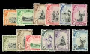 Swaziland #55-66 Cat$110.10, 1956 QEII, complete set, never hinged