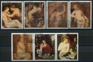 523b - PARAGUAY - Art - Paintings - Rubens - Used Set + label