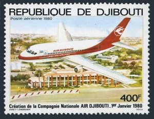 Djibouti C132,MNH.Michel 270. Air Djibouti,1st Ann.1980.Plane.