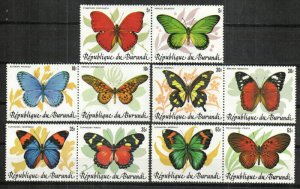 Burundi Stamp 611-615  - Butterflies