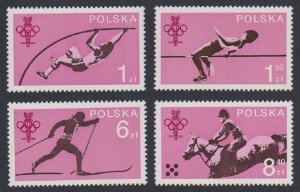 Poland Horses Skiing Athletics Polish Olympic Committee 4v 1979 MNH