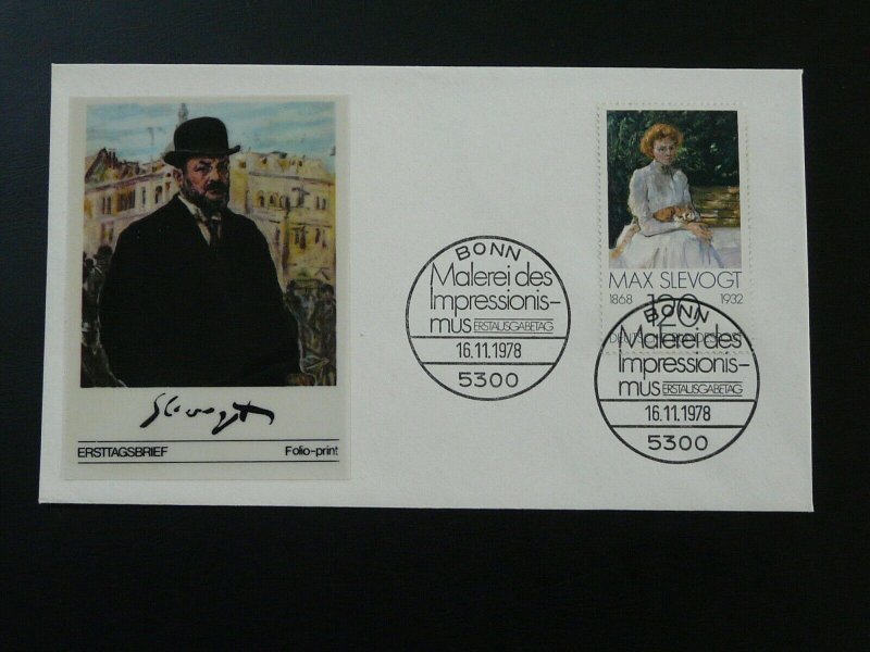 paintings Max Slevogt impressionism FDC 1978 Germany 83694