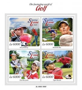 SIERRA LEONE - 2015 - Golf - Perf 4v Sheet - Mint Never Hinged