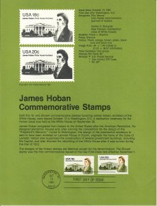 US SP565 James Hoban Souvenir Page #1935 - 1936