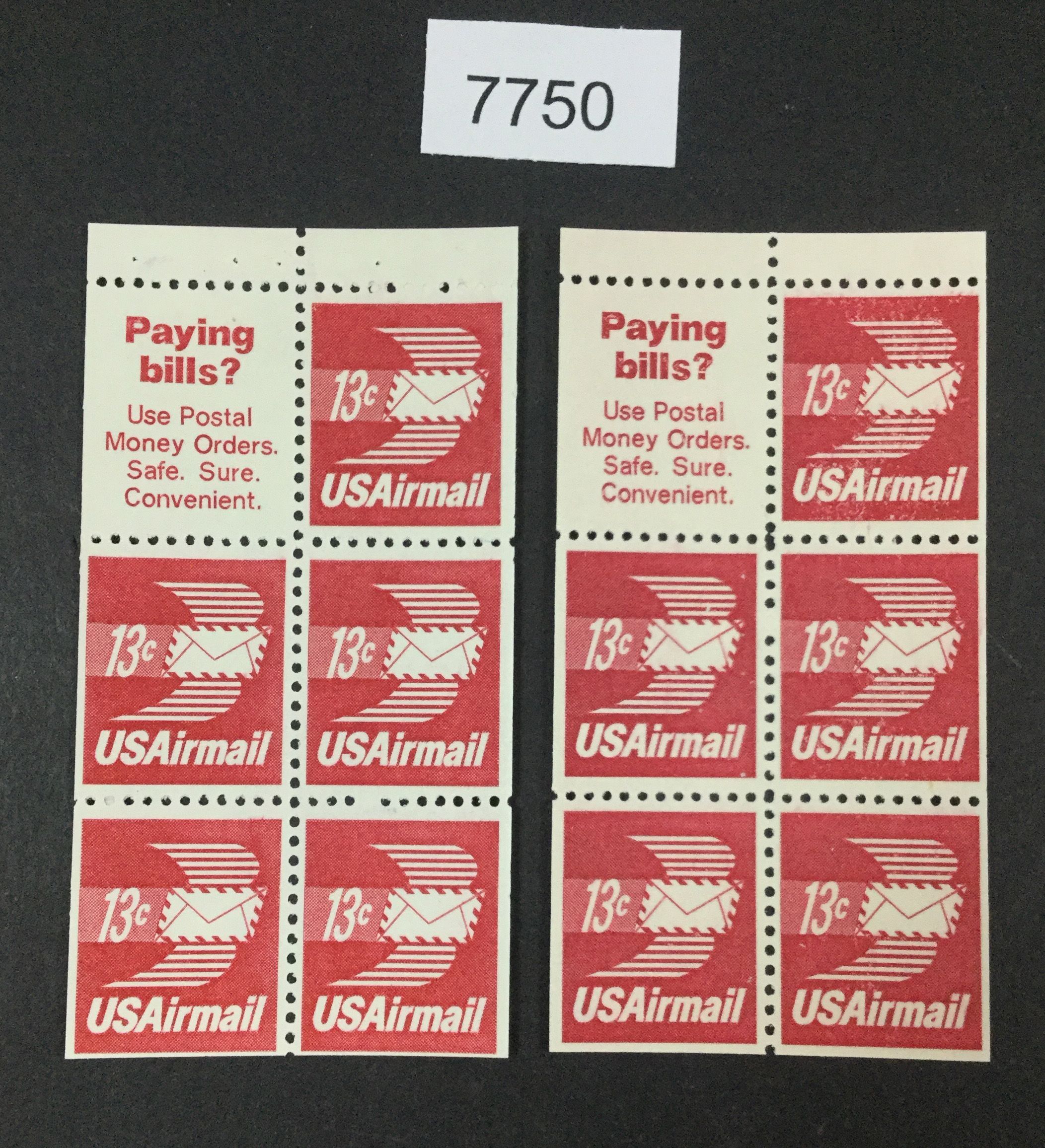 US Stamps C79A VAR. Mint OG NH NO Staple Holes Booklet LOT 7750