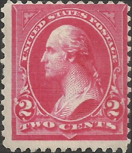 # 267 Mint Hinged Carmine George Washington