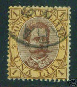 Italy 1889 Scott 56 Used King Humbert I stamp CV $18