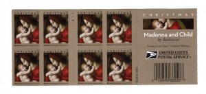 5331 Madonna & Child By Bachiacca (BLOCK of 8 & End Cap READY TO MOUNT) MNH