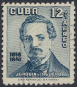 Cuba  SC#  C162   Used   Aguero with hinge attached   see details & scans