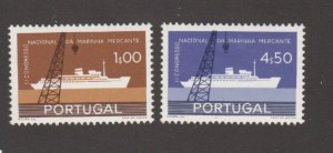 Portugal # 838-839, Merchant Marine Congress, Mint LH, 1/3 Cat.