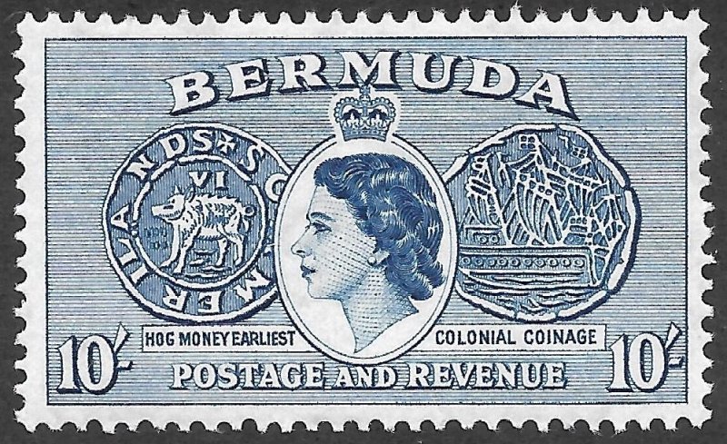 Doyle's_Stamps: MvlH 1953 Bermuda Commems w/QEII Scott  #160* & #161*