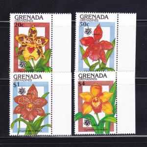 Grenada Grenadines 1145-1146, 1148, 1151 MNH Flowers