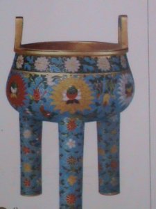 ​CHINA-2013-SC#4095a CLOISONNE WARE MINI SHEET IN FOLDER-VF LIMITED EDITION