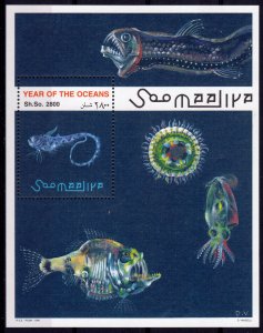 Somalia 1998 Mi.B.53 YEAR OF THE OCEAN-FISH-JELLYFISH MOLLUSCS SEA S/S MNH