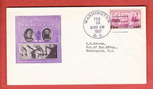 #792 Naval Heroes   - Ioor  Cachet AB10