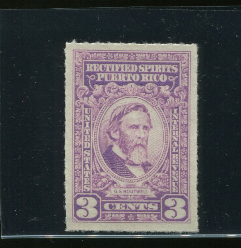 Puerto Rico Scott RE36 Rectified Spirits Unused Revenue Stamp (Stock PR RE36-1)