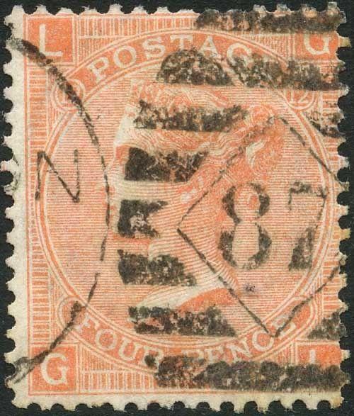 SG94 4d Vermilion Plate 12 Cat 70 Pounds Fine Used