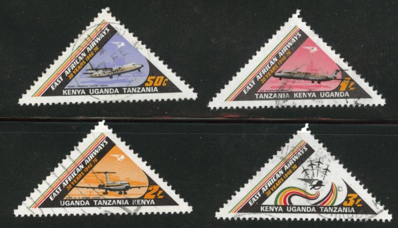 Kenya Ugand Tanganyika, KUT  Scott 320-323 Used  1976 set