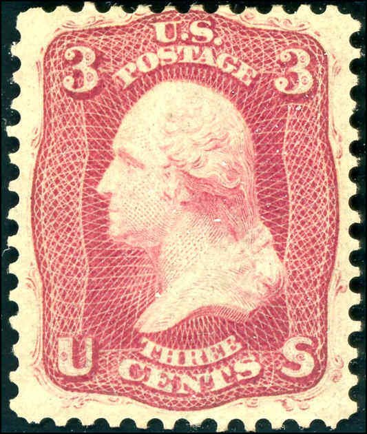 1861 3¢N.B.N.C PREMIERE GRAVURE ESSAY IN BROWN ROSE #56,#65-E15h CAT $500 CERT