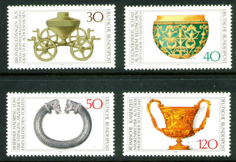 Germany Scott 1218-1221 MNG Mint No Gum 1976 stamp set