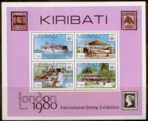 Kiribati 1980  SC# 352-5a S/S MNH L189