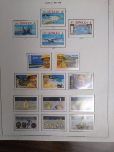 collection on pages Bermuda 1991-93 mint most NH IX: CV $112