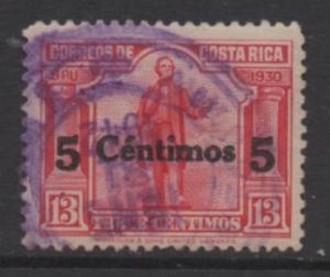 Costa Rica Scott #  209   USED  singles