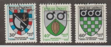 Gabon Scott #291-292-293 Stamp - Used Set